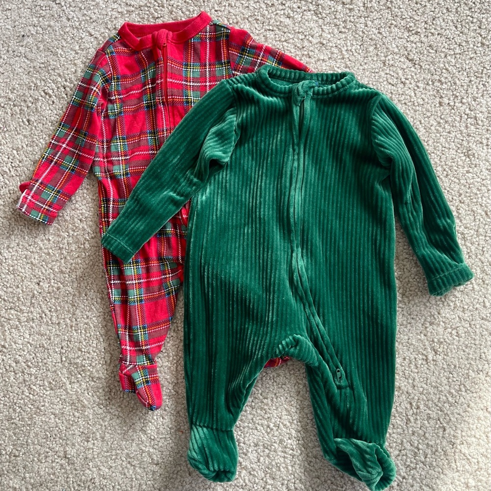 Old Navy Baby Christmas Sleepers